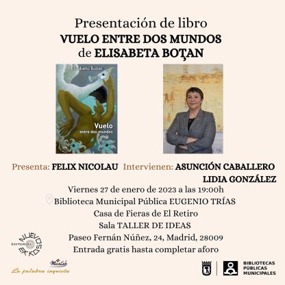 Presentación del libro -Vuelo entre dos mundos- Biblioteca Eugenio Trías